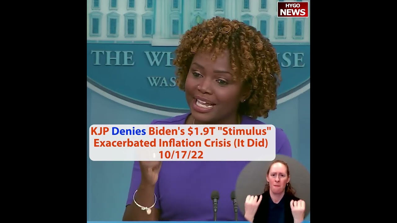 Q: the $1.9T Stimulus Plan has contributed to inflation? WH: Nope. American people understand