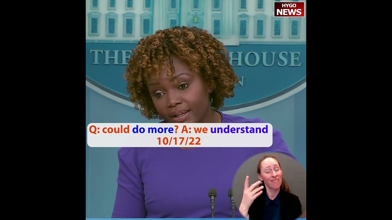 Reporter asked: 2/3 poll believe Biden could be doing more to curb inflation. A: we understand