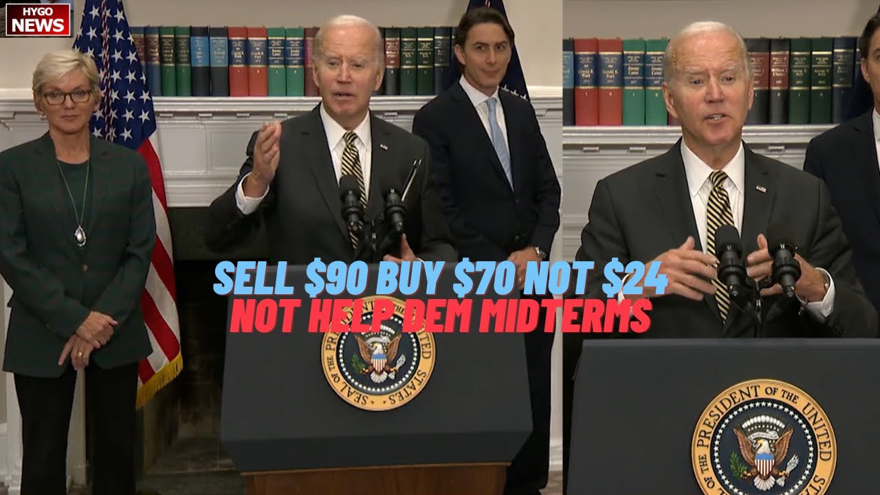 Biden sell oil $90 & buy $70, Dems blocked $24; Q: SPR release to help Democrats in the midterms?