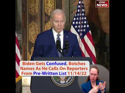 Biden “Um — uh, I’m having trouble reading this