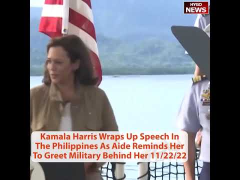 WH aide had to remind Harris to greet US servicemen just behind her aboard coast guard ship