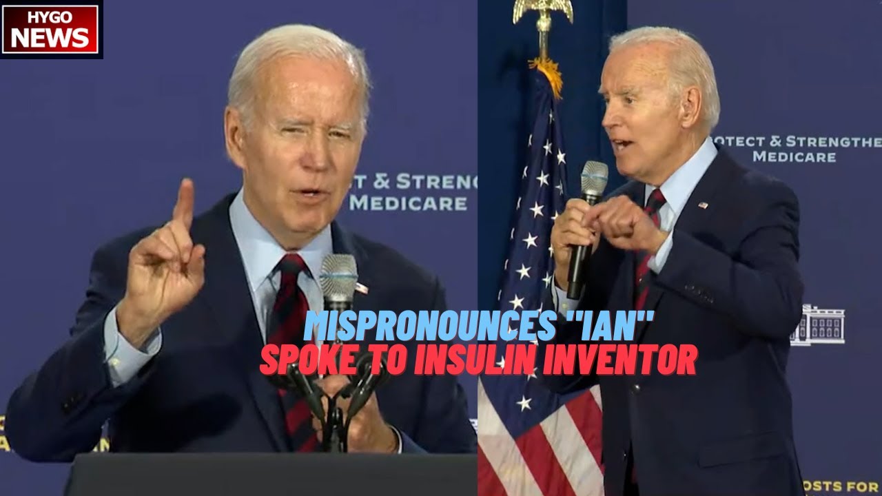 Biden mispronounces “Ian”, spoke to insulin inventor, reduced debt, increased Social Security check