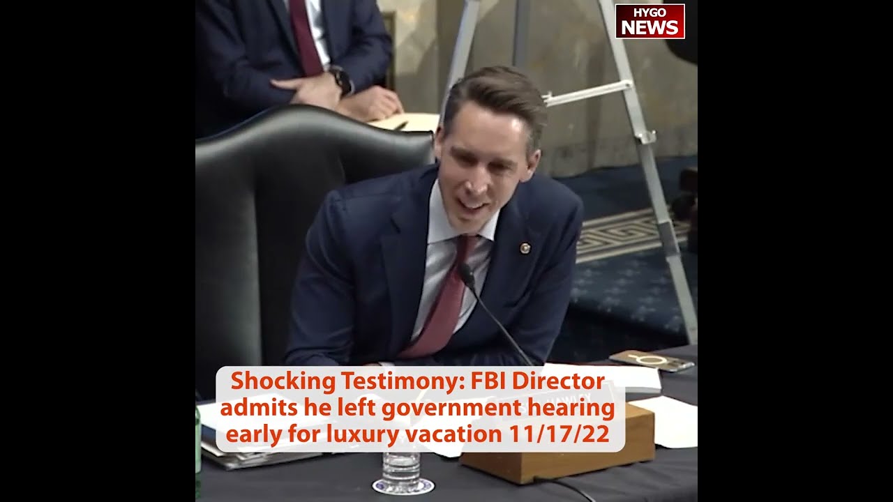 Hawley to Wray vacation: left hearing, I find that absolutely unbelievable and frankly indefensible