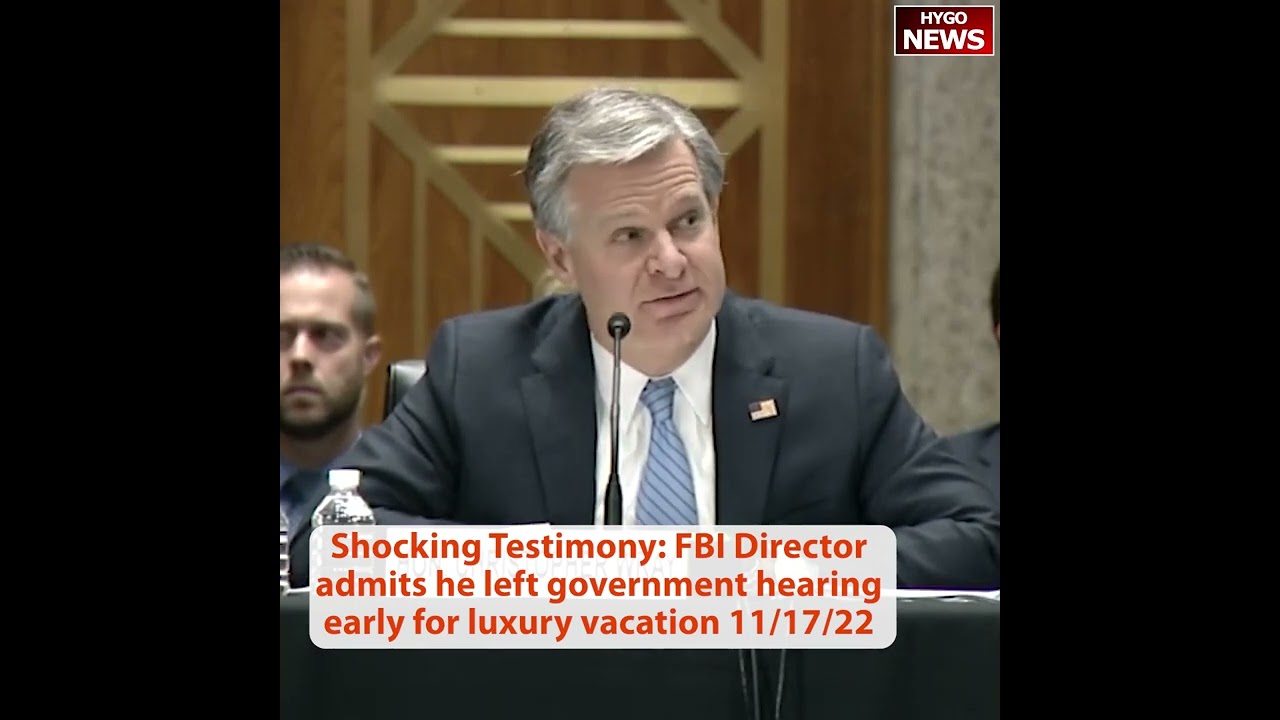 Hawley to FBI Dir Wray: Gulfstream jet vacation. Please tell me that’s not accurate!!