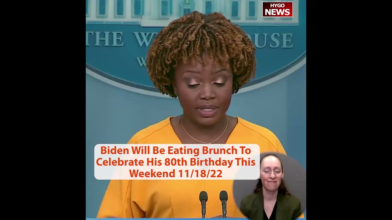 Sunday brunch to celebrate Joe Biden’s 80-year birthday