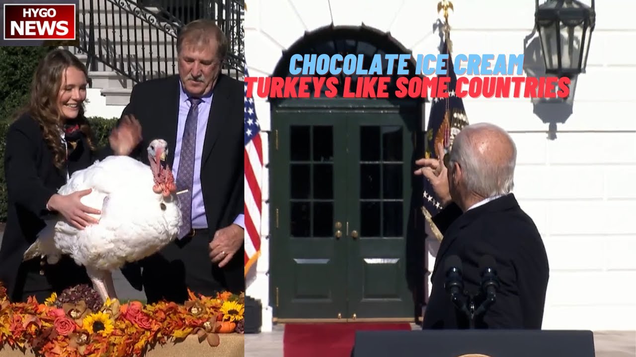 Biden pardoned Turkey Chocolate ice cream, turkeys are “like some of the countries”, only ‘red wave’