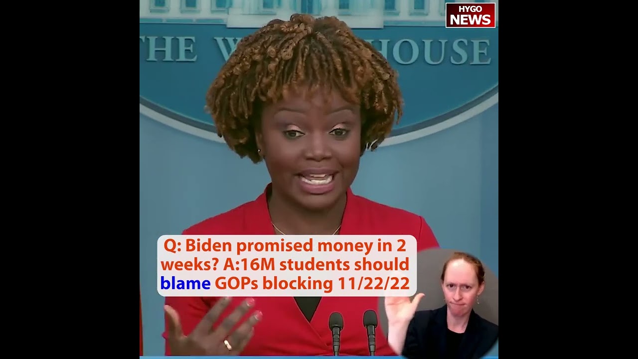 Q: before Midterm Biden promised student loans bailout in 2 weeks? A:16M students should blame GOPs