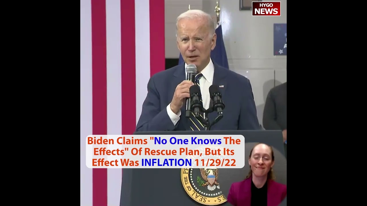 Spending caused record Inflation? Biden: no one knows the effects of American Rescue Plan