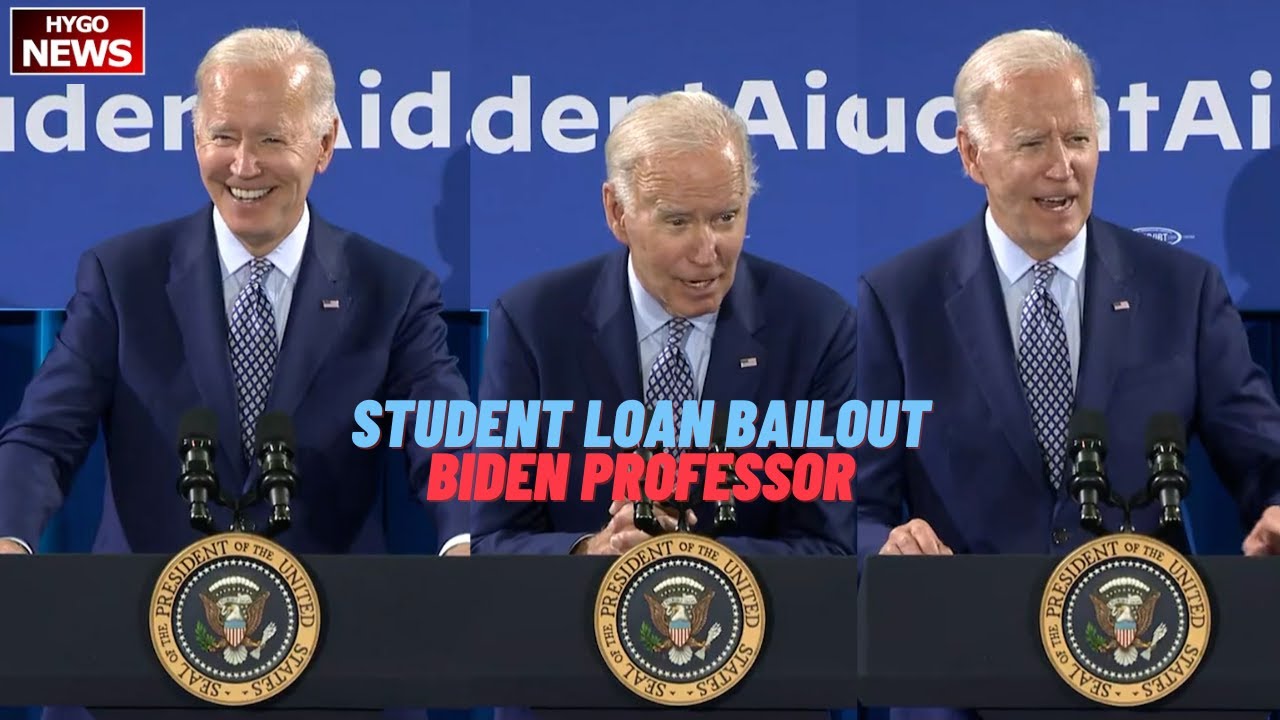 Biden: oppose student loan bailout Wrong & Hypocritical, claims College professor, real progress