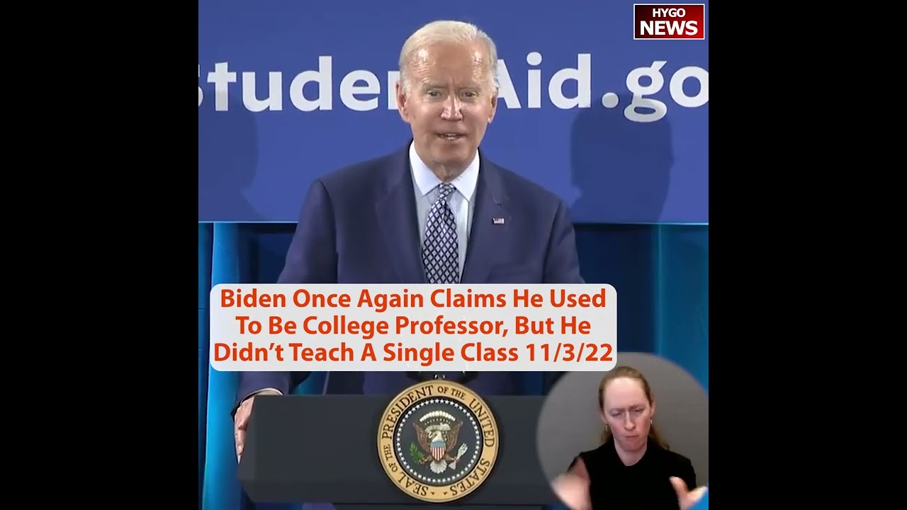 Biden once again claims he used to be a professor at UPenn but didn’t teach a single class