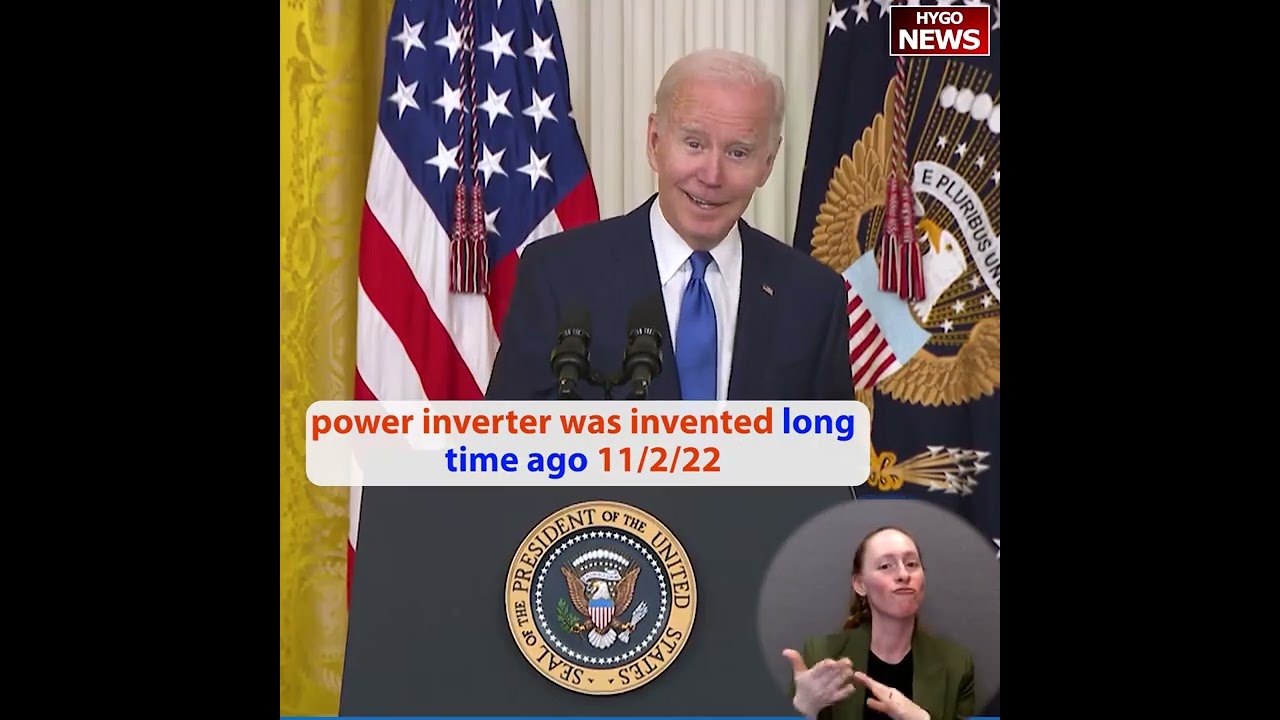 Biden excited about power inverter which was invented long time ago