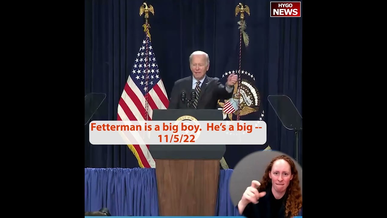 “Fetterman is a big boy. He’s a big — “, Biden wants to join his former boss Obama to help Fetterman