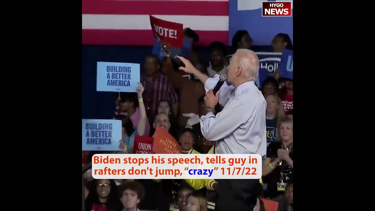 Biden shouted “Hey, man! Don’t jump! You look crazy enough to jump!”