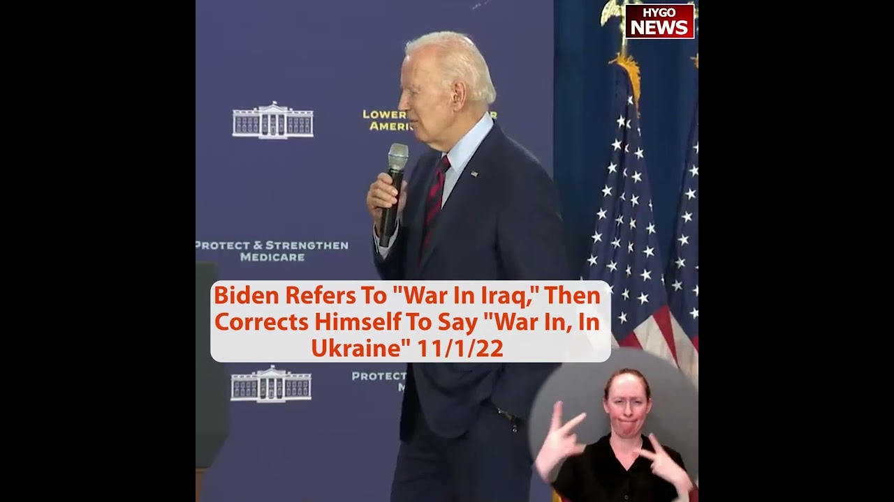 Biden could barely read his teleprompter, “the war in Iraq & the impact on oil, the war in Ukraine”