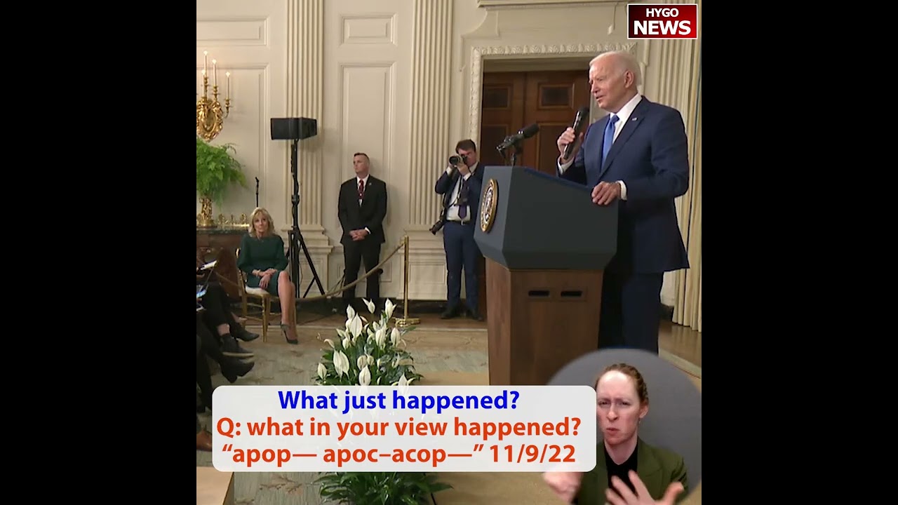 What just happened? Q: what in your view happened? “apop— apoc–acop—”