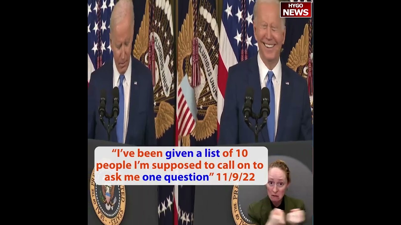 These 10 questions are really going quickly, Biden Calls on Preapproved List of 10 Reporters