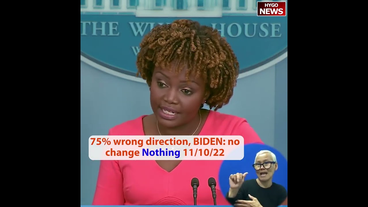 75% wrong direction low approval rating Biden: no change Nothing; A: Biden all popular