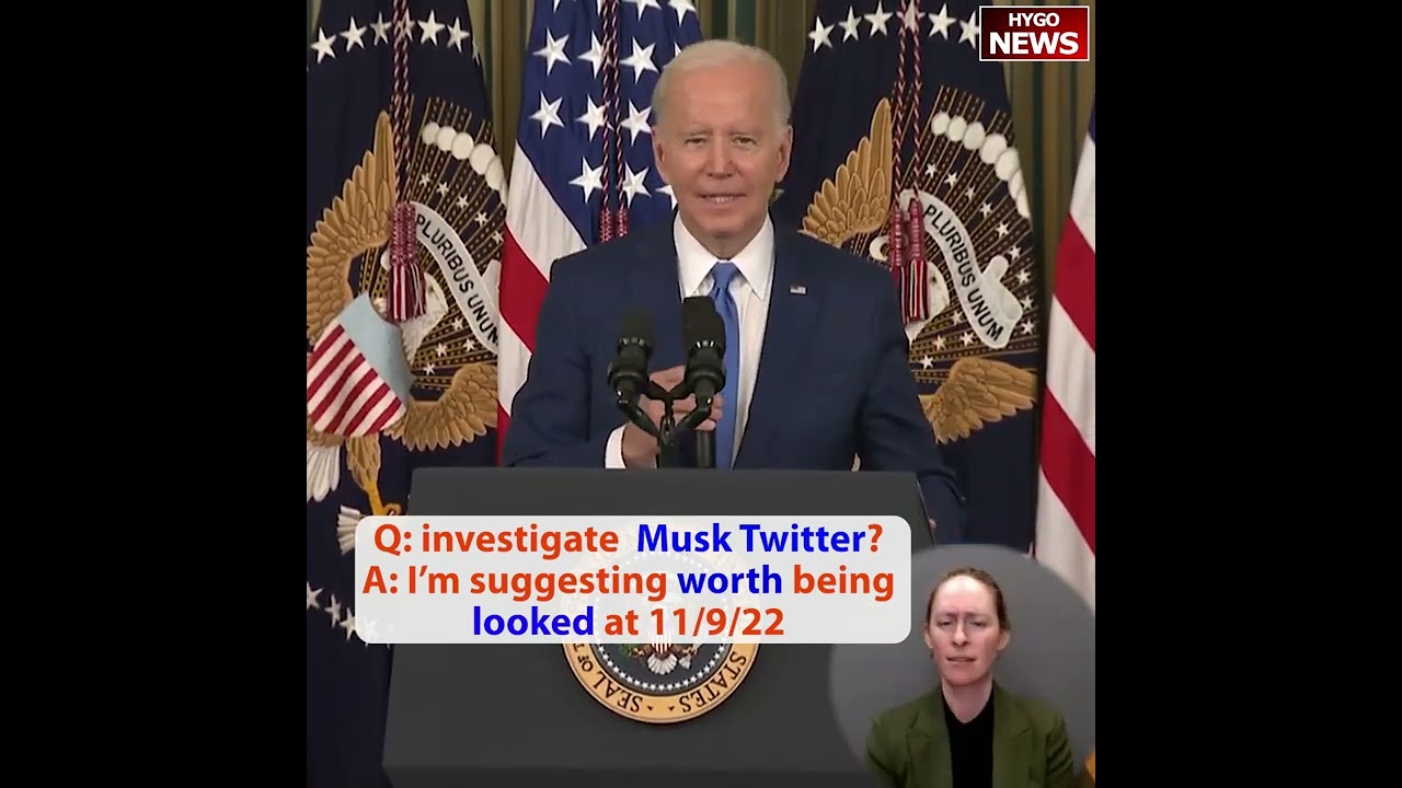 Q: investigate Musk Twitter? A: I’m suggesting worth being looked at