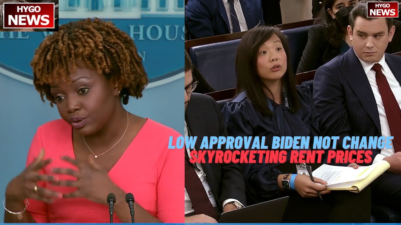 Why low approval Biden “not change anything”? A: all popular; doesn’t have anything on high rent