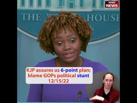 KJP assures us 6-point plan; blame GOPs political stunt