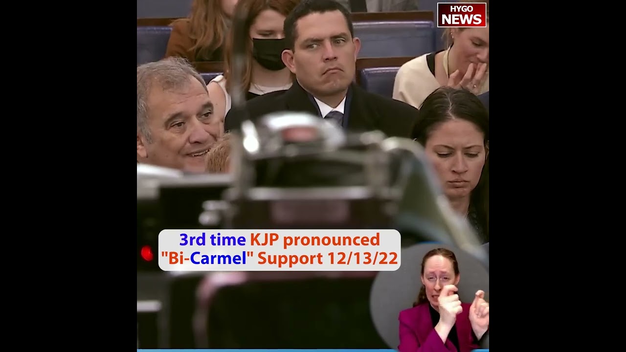 3 times KJP praises “Bi-Carmel” Support for Biden’s Legislation, didn’t use caramel nor camel