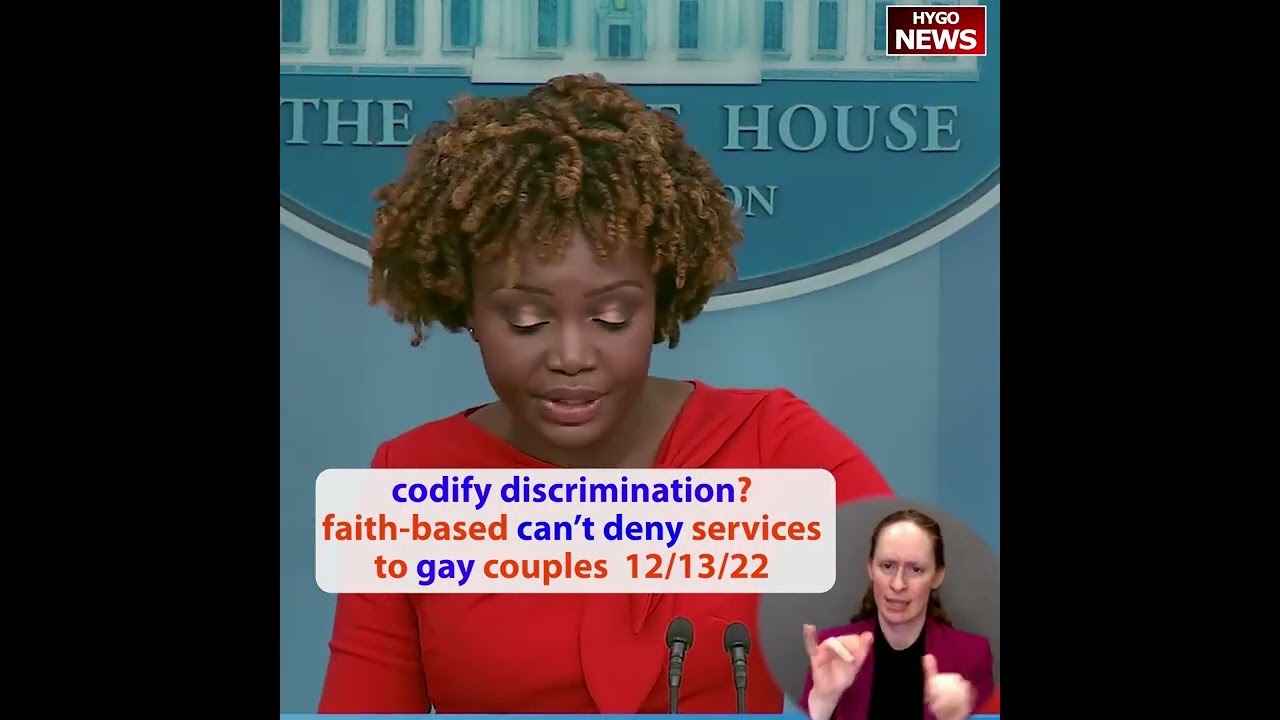 Q: Codify discrimination? faith-based can’t deny services to gay couples A: strong protections
