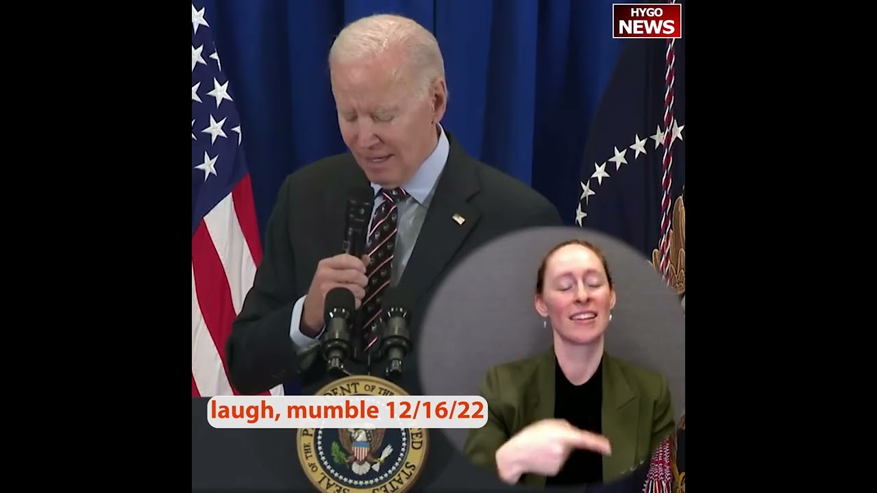 Laugh, mumble, “Joe, don’t get emotional.” Biden: Not that I ever get emotional. (Laughter.)