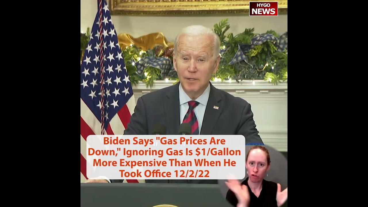 Even though Gas Is $1/Gallon More Expensive Than When He Took Office Biden Says “Gas Prices Are Down