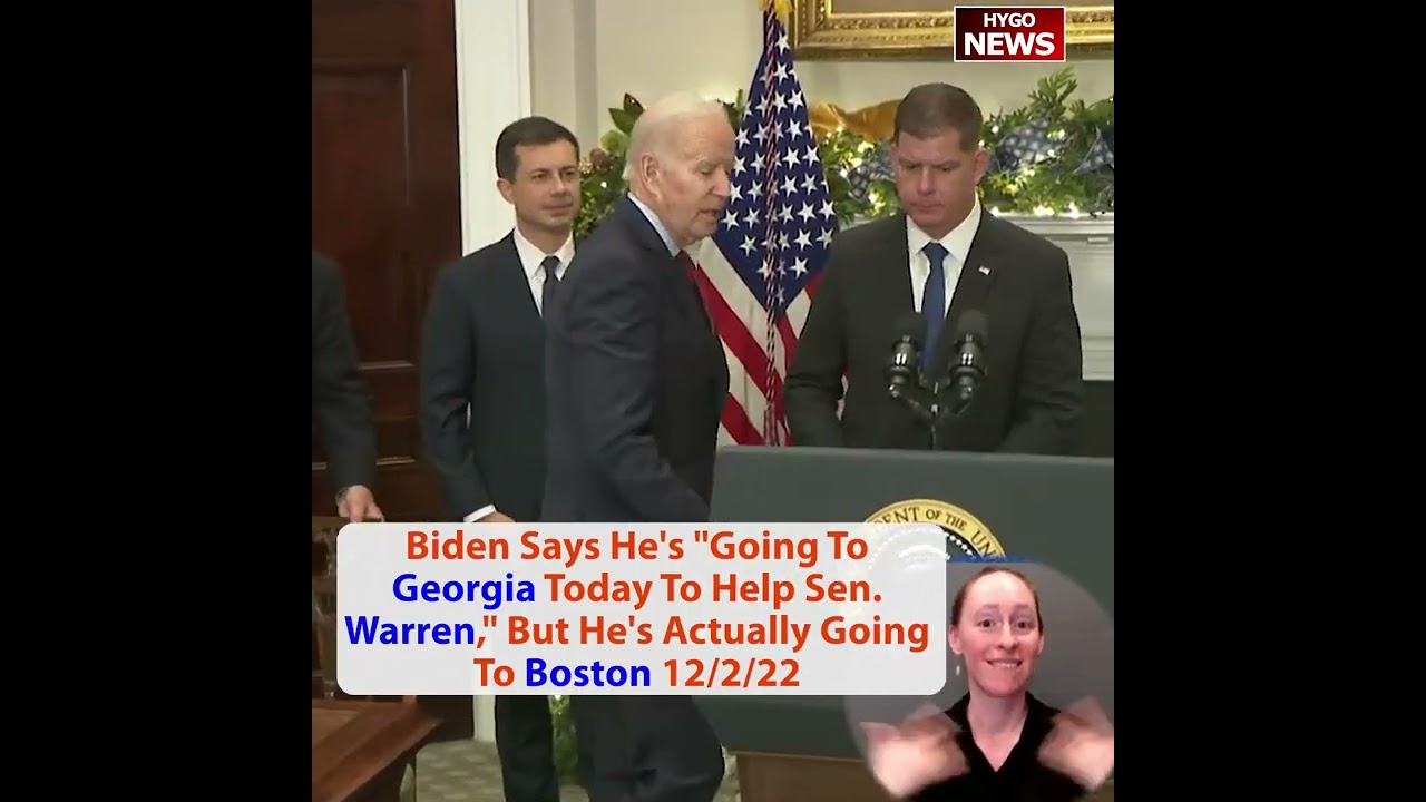 Biden: I’m going to Georgia to help Warren!