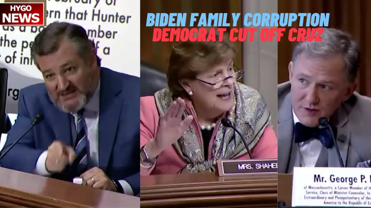 Heated exchange: Cruz on Biden family corruption; Dem Shaheen cut off Cruz “Why are you covering”