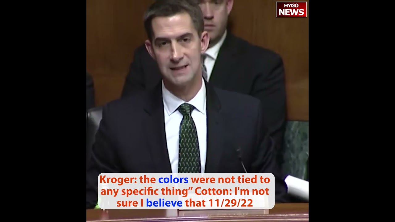 Kroger: “the colors were not tied to any specific thing” Cotton: I’m not sure I believe that