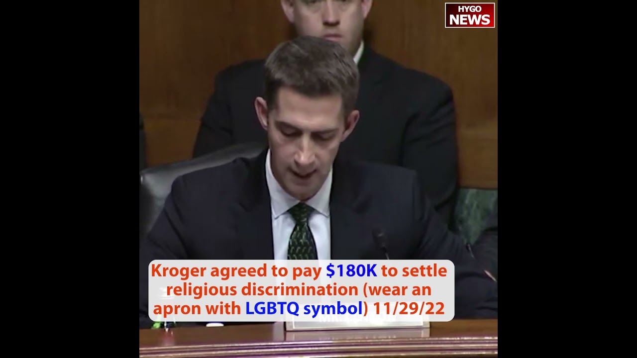 Kroger agreed to pay $180K to settle religious discrimination (wear an apron with LGBTQ symbol)