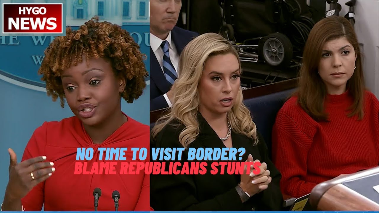 Q: “no time” to visit border? but tomorrow visiting border state? A: blame Republicans “stunts”