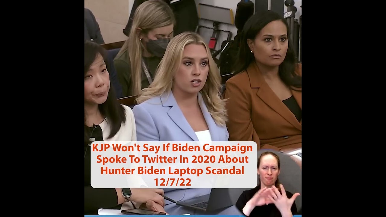 KJP Won’t Say If Biden Campaign Spoke To Twitter In 2020 About Hunter Biden Laptop Scandal