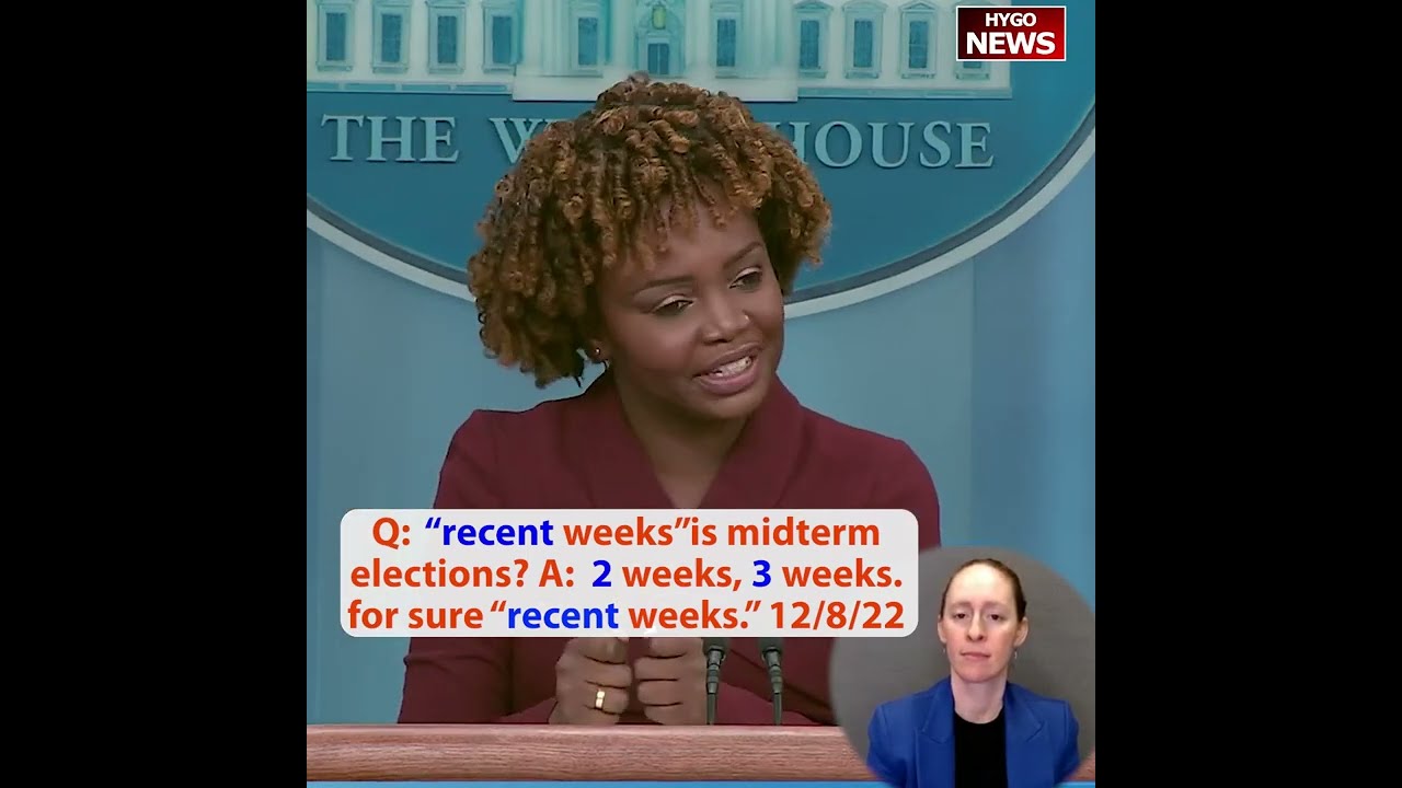 Q: “recent weeks”is midterm elections? A: 2 weeks, 3 weeks. for sure “recent weeks.”