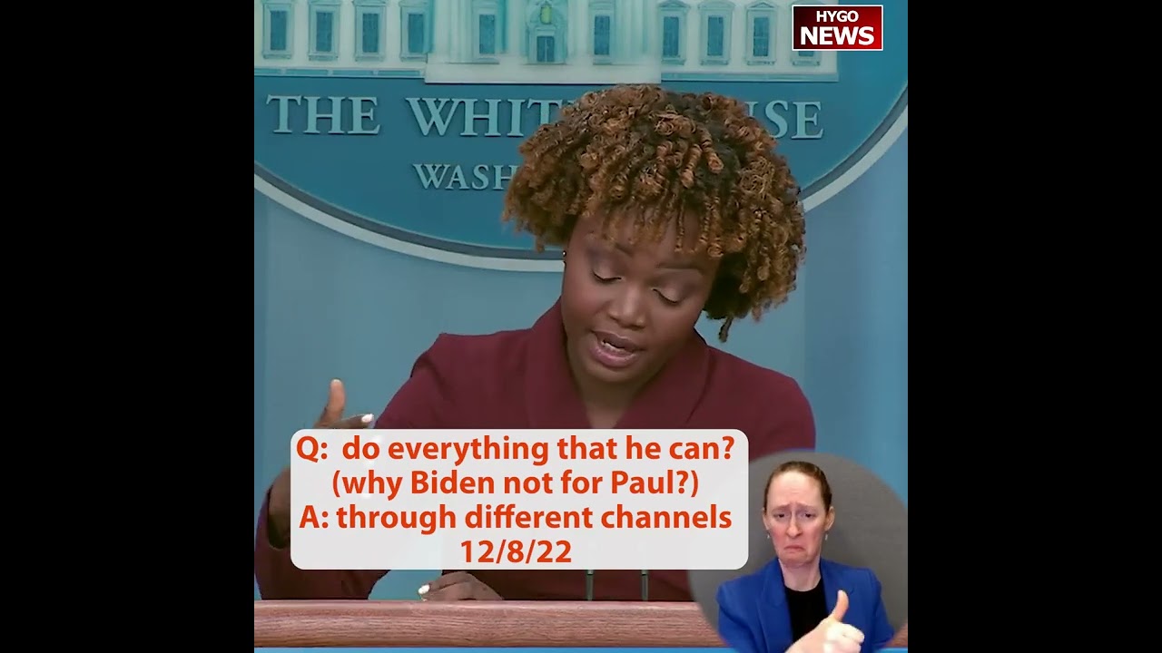 Q: do everything that he can? (why Biden not for Paul?) A: through different channels