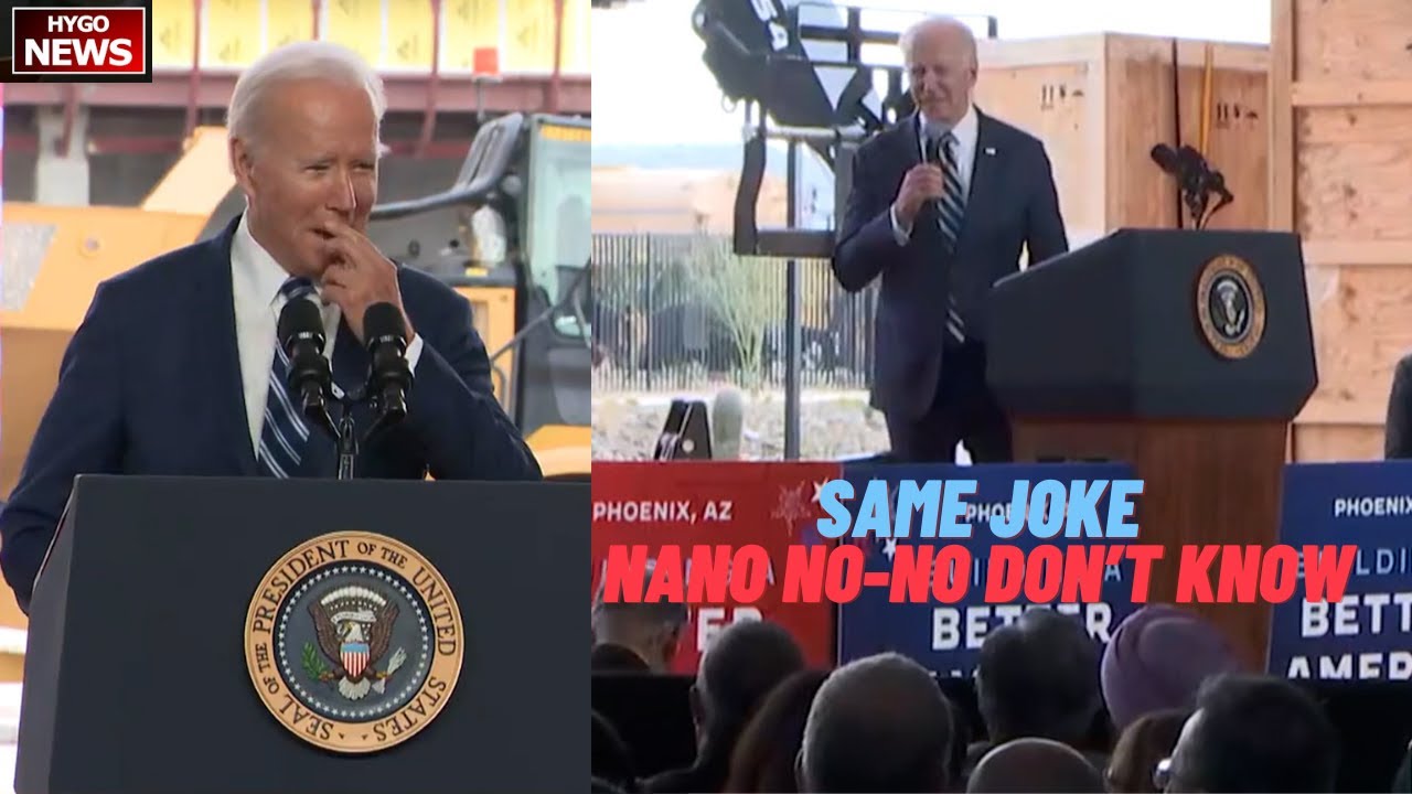 Biden repeated same joke; 3-nano Nano no-no I don’t know; Tim Cook of Apple I hope treating you well