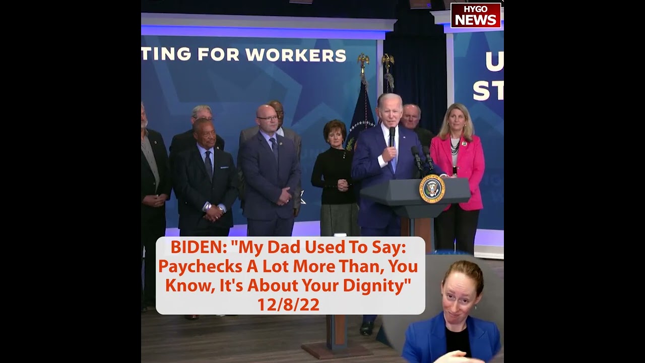 My Dad used to Say: A job is more than paychecks, it’s about your dignity, dignity, dignity, dignity