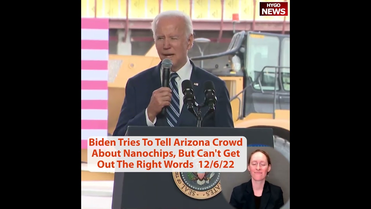 Biden Tries To Tell Arizona Crowd About Nanochips: 3-nano Nano no-no I don’t know