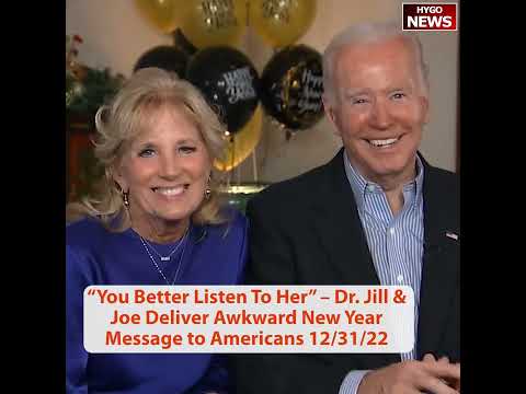 “You Better Listen To Her”, Jill & Joe Awkward New Year Message; vacation Virgin Islands & St. Croix