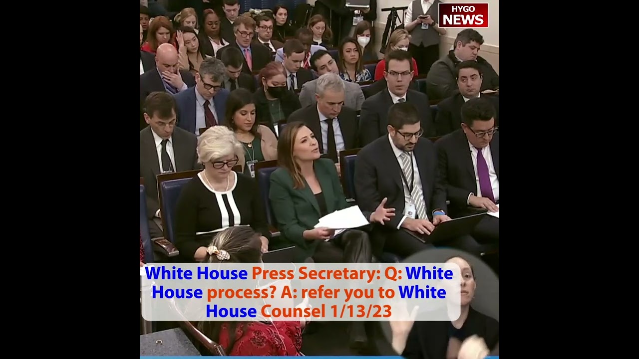 White House Press Secretary: Q: White House process? A: refer you to White House Counsel