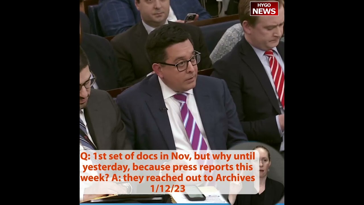 Q: 1st docs in Nov, but why yesterday, because press reports this week? A: reached out to Archives