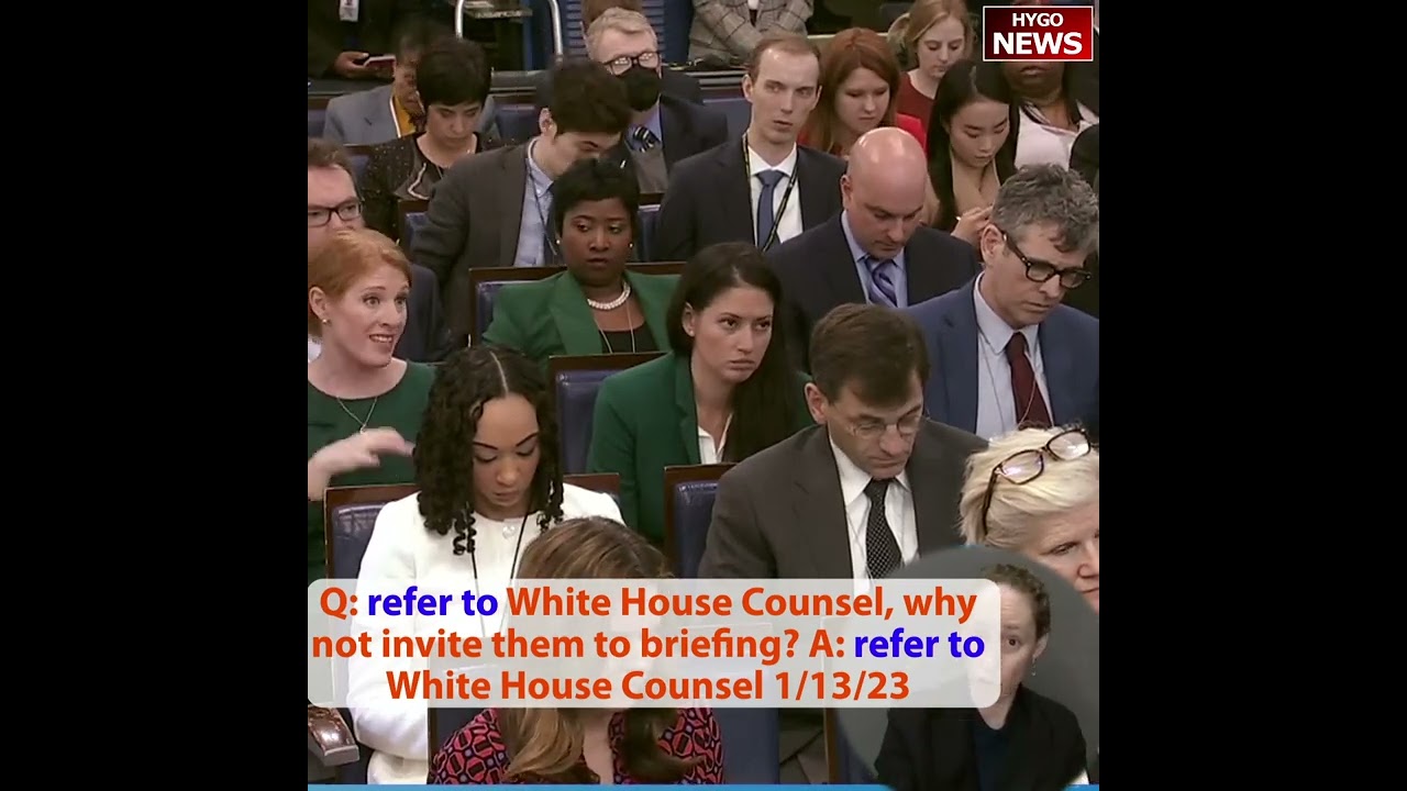 Q: refer to White House Counsel, why not invite them to briefing? A: refer to White House Counsel