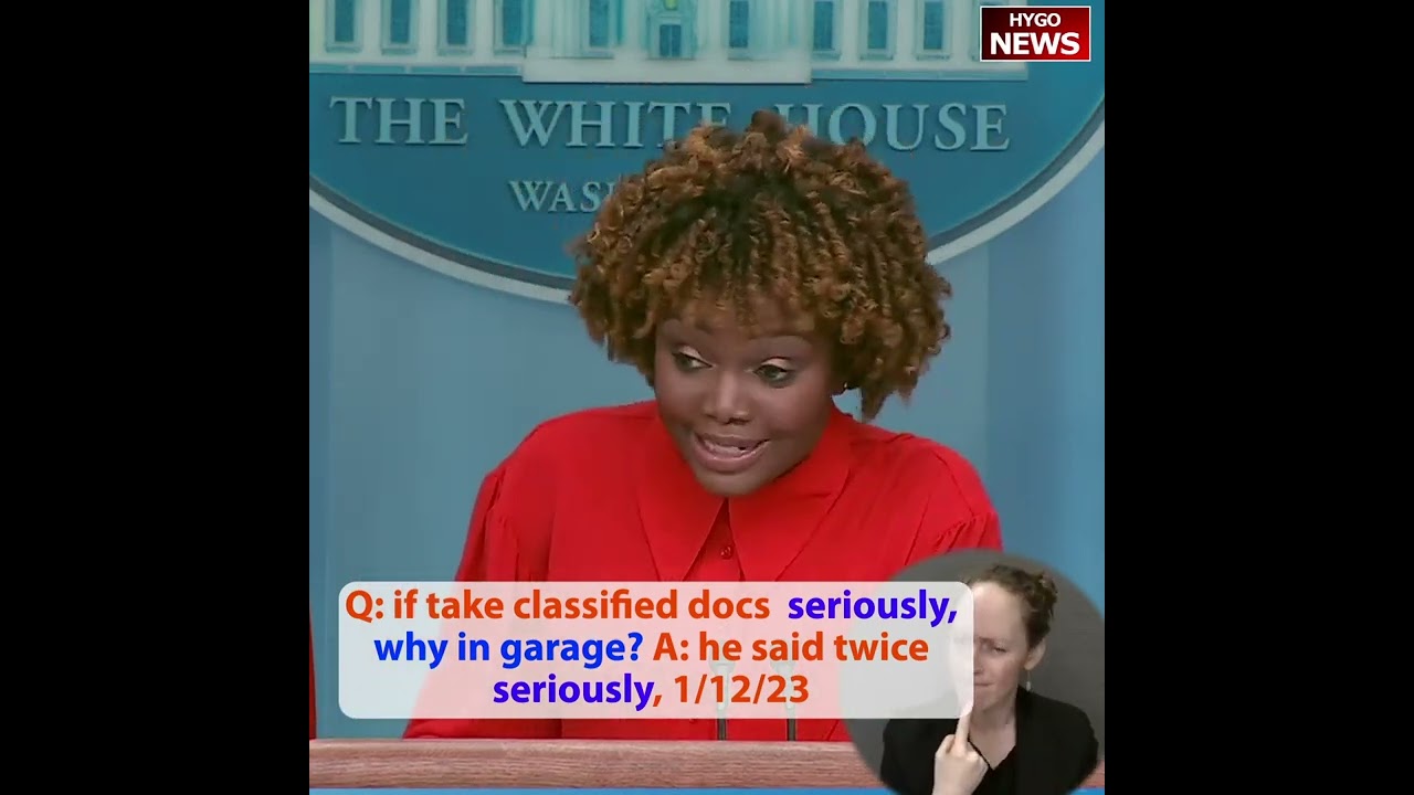 Q: if take classified docs seriously, why in garage? A: he said twice seriously