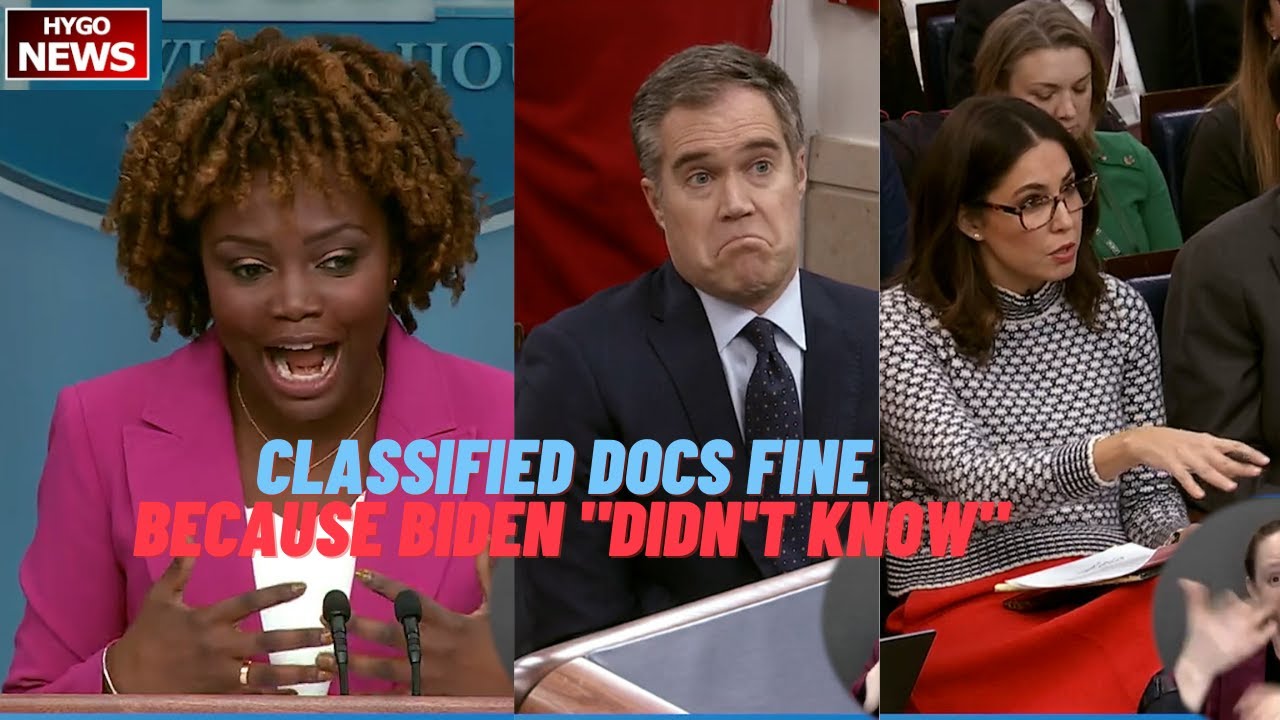 WH: classified docs fine because Biden “didn’t know”, more docs after Search Complete