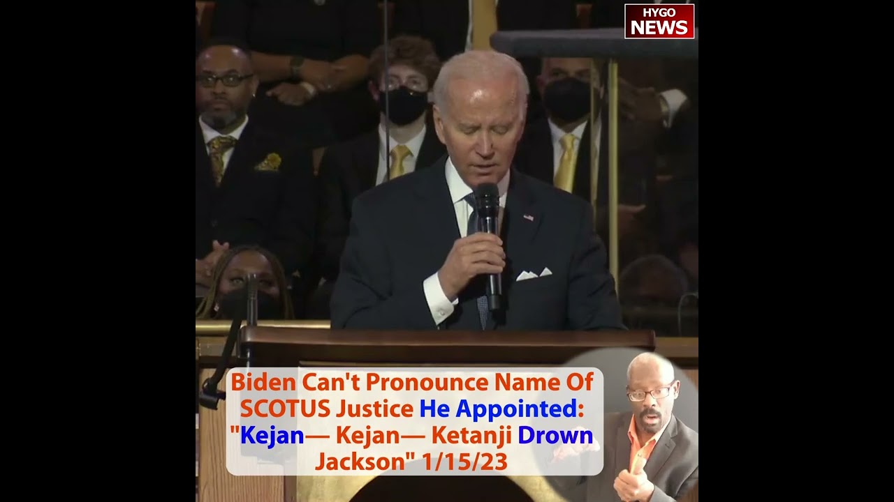 “Kejan— Kejan— Ketanji Drown Jackson”, Biden Can’t Pronounce Name Of SCOTUS Justice He Appointed