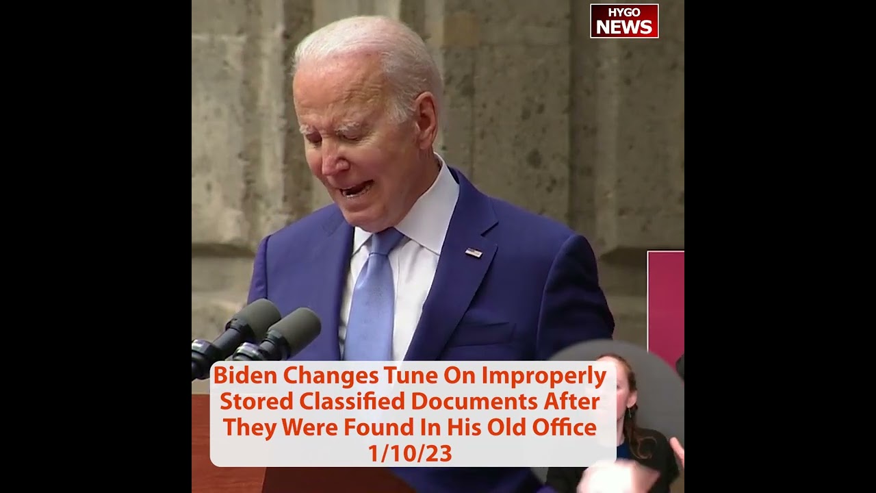 Biden Changes Tune On Improperly Stored Classified Documents After They Were Found In His Old Office