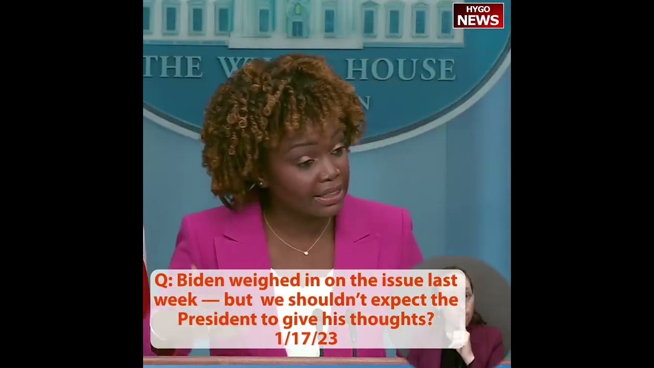 Q: Biden weighed in on the issue last week but we shouldn’t expect Biden to give his thoughts?