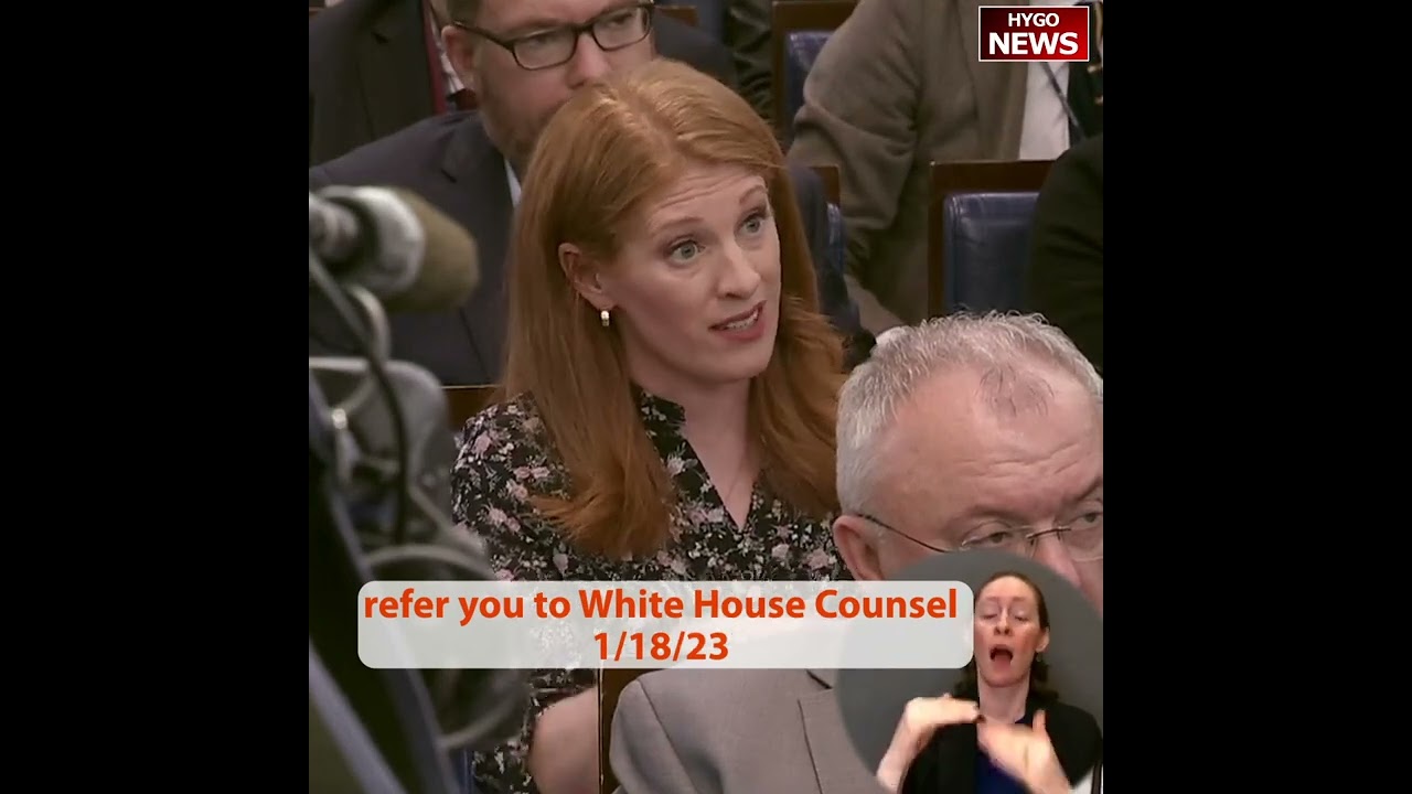 Q: would you commit having WH Counsel here take questions from reporters? A: refer you to WH Counsel