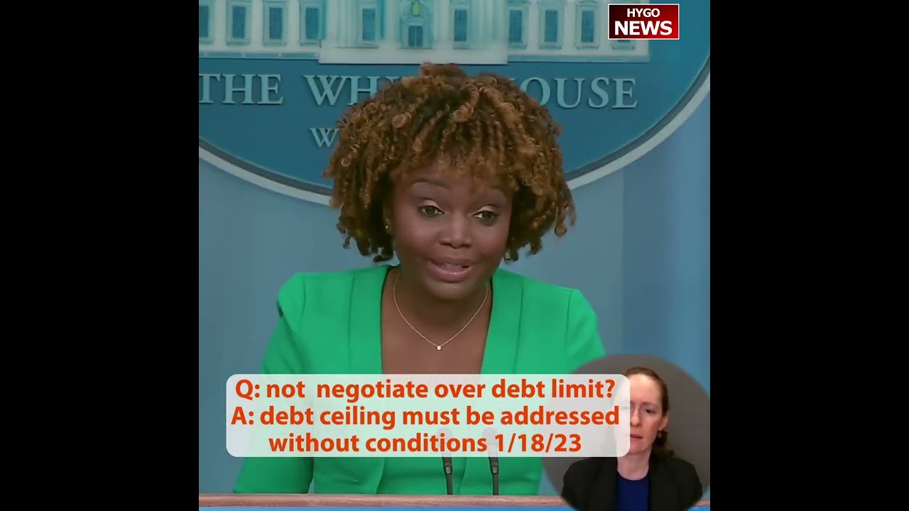 Q: not negotiate over debt limit? A: debt ceiling must be addressed without conditions